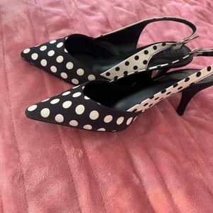 Marks & Spencer Polka Dot Slingback Heels